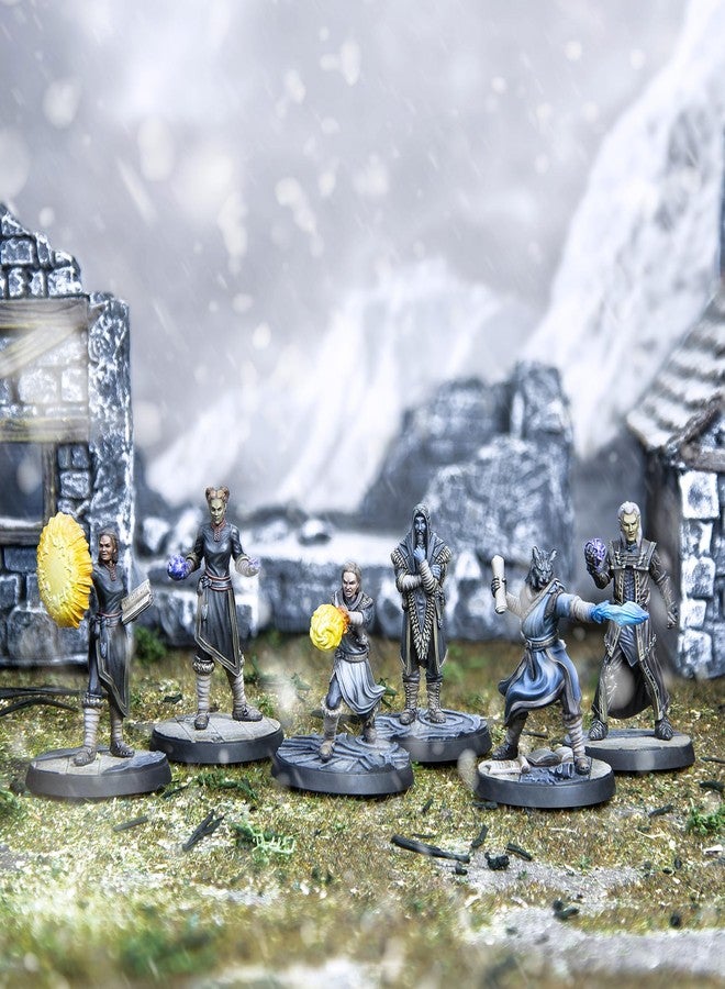 موديفيوس: ذا إلدر سكرولز: نداء السلاح: كلية وينترهولد - مجموعة توسعة من 6 شخصيات راتنجية، الفصل 4، غير مطلية، مجسمات مصغرة 32 مم، قواعد ذات مناظر طبيعية، لعبة تقمص الأدوار - Image 3